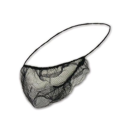 Keystone Honeycomb Nylon Beard Cover, 100dispenser, 100PK 112HPI-BLACK